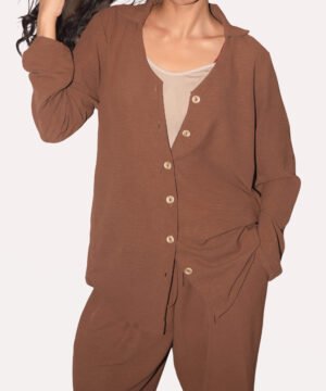 2 Piece Co-ord Set Brown